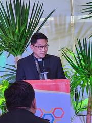 Fr. Guillrey Anthony M. Andal SJ at the launch of ZamPen InnoHive innovation hub