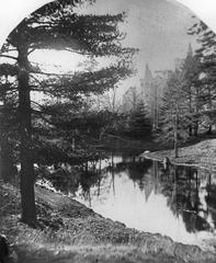 Historic grounds of University College Toronto in the 1870s