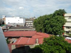 San Beda College and Manila MRT Line 2-LRT 1 pedestrian footbridge in Santa Cruz, Manila