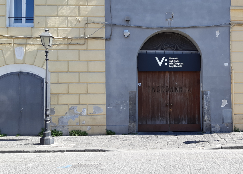 Entrance of the Department of Engineering at the University of Campania Luigi Vanvitelli