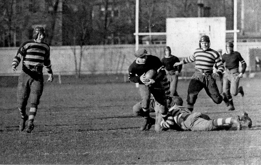 1924 Canadian football game between Toronto Argonauts and Ottawa Rough Riders at Varsity Stadium