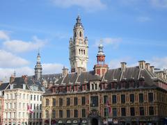 Old exchange building and Grande Place in Lille, Nord, France