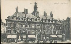 La Bourse building in Lille, ornate historical architecture with sculptures and intricate decorations