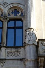 Ornate architectural detail of Hôtel de la Chambre des députés in Luxembourg City