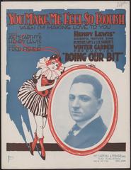 Cover of sheet music titled 'You Make Me Feel So Foolish When I'm Making Love To You'