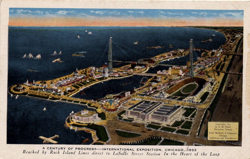 A Century Of Progress International Exposition Chicago 1933 iconic fairgrounds and exhibits