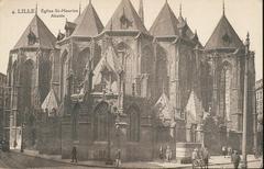 Eglise St Maurice Abside in Lille with historic architecture