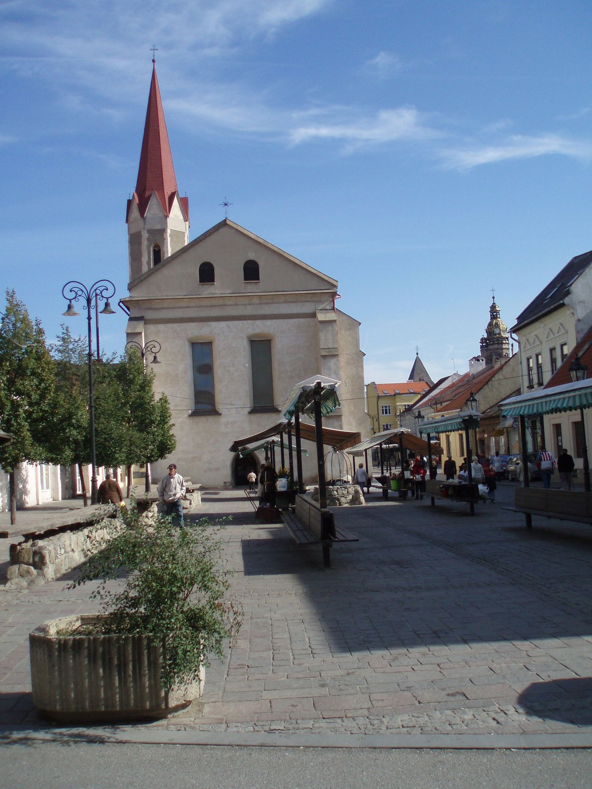 Dominikan Church in Košice, Slovakia with historic Gothic architecture under a clear sky