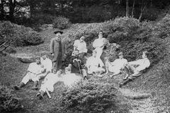 Waseda University Baseball Club players in 1901