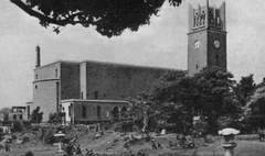 Okuma Auditorium building in 1952