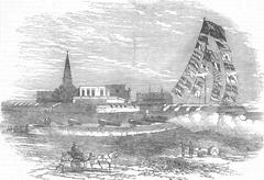 Opening ceremony of the Madras Exhibition at Fort George in 1855