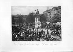 Place Guillaume II in Luxembourg City with historic buildings and people walking