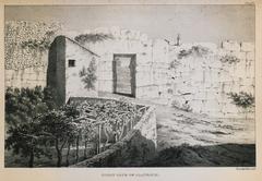 Ancient Graet gate at Alatrium depicted in Edward Dodwell's 1834 work showing Cyclopian or Pelasgic remains