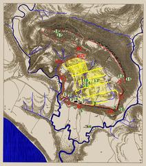 Sitemap of the Agrigento archaeological sites