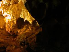 Natural cave formation in Ha Long Bay Vietnam in August 2003