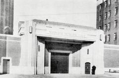 Entrance of Shanghai Municipal Gaol Tilanqiao Prison during Shanghai International Settlement period