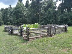 Garden at Humpback Rocks Visitor Center on Blue Ridge Parkway in Virginia