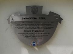 Remu Synagogue in Kazimierz historic Jewish quarter in Krakow