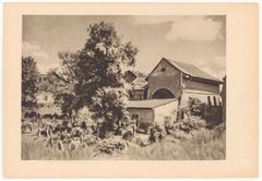 Remuh Synagogue and Remuh Cemetery postcard from 1930 in Kazimierz