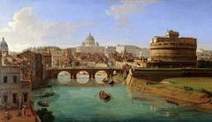 View of Tor di Nona in Rome by Gaspar Van Wittel