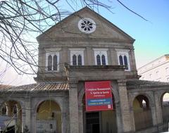 Facade of Santo Spirito in Sassia church in Borgo, Rome