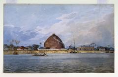Historic Golghar monument at Bankipur near Patna in early 19th century