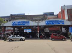 Bangalore City Railway Station building exterior with trains and platforms