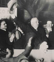 Former Argentine President Marcelo T. Alvear returning from exile in Europe in late 1934
