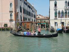 View of Venice Italy with historic buildings and canals