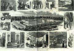 Historic 1879 judicial prison in Milan Italy exterior view
