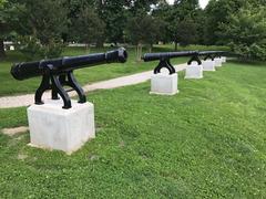 War of 1812 Memorial Cannons at Patterson Park in Baltimore