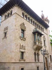 Facade of Casa Serra building on Diputació Street in Barcelona