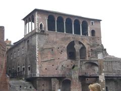 Loggia of the Knights of Rhodes House above Trajan's Forum in Rome