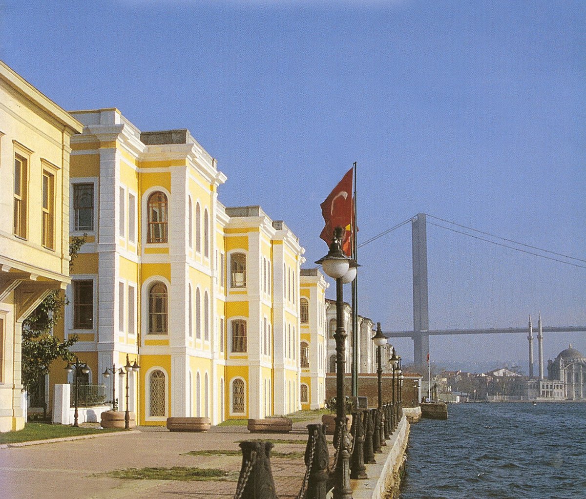 Front facade of Galatasaray University in Istanbul