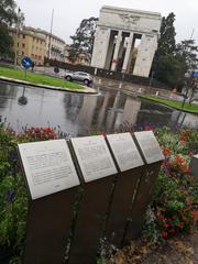 Informative panels at the Bozen Victory Monument from 2004