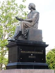 Nicolaus Copernicus monument in Warsaw without armillary sphere