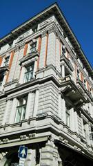 Corner of Andrássy út 8. rental palace building in Budapest