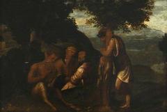 The Judgment of Midas painting by the Italian Venetian School