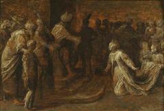 Painting of Solomon receiving the Queen of Sheba