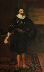 Portrait of Dudley Carleton, Viscount Dorchester, in historical attire