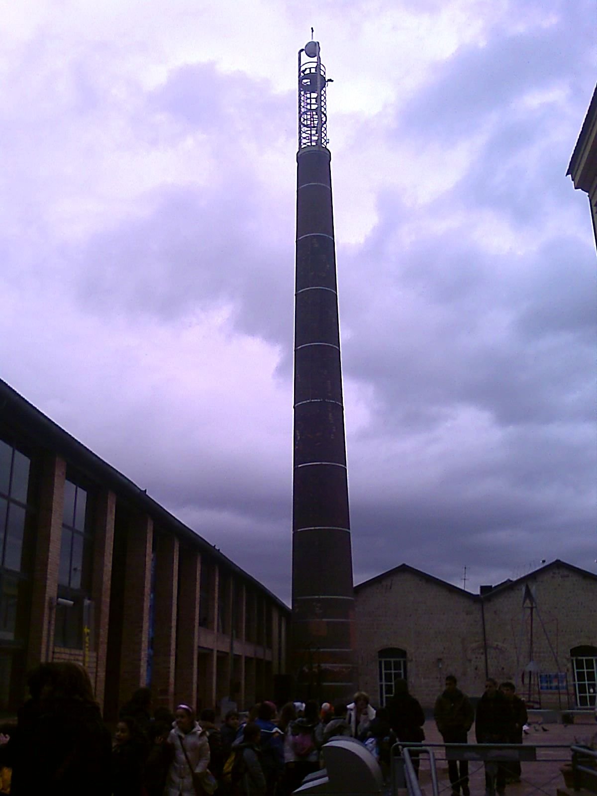 Città della Scienza chimney lighthouse in Naples