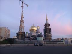 Moscow Cathedral Mosque exterior and minaret