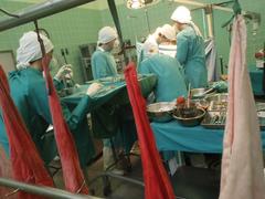 Sterile surgical towels used in Dr Barnard's first human heart transplantation in 1967