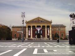 Műcsarnok art exhibition hall in Budapest on a cloudy day