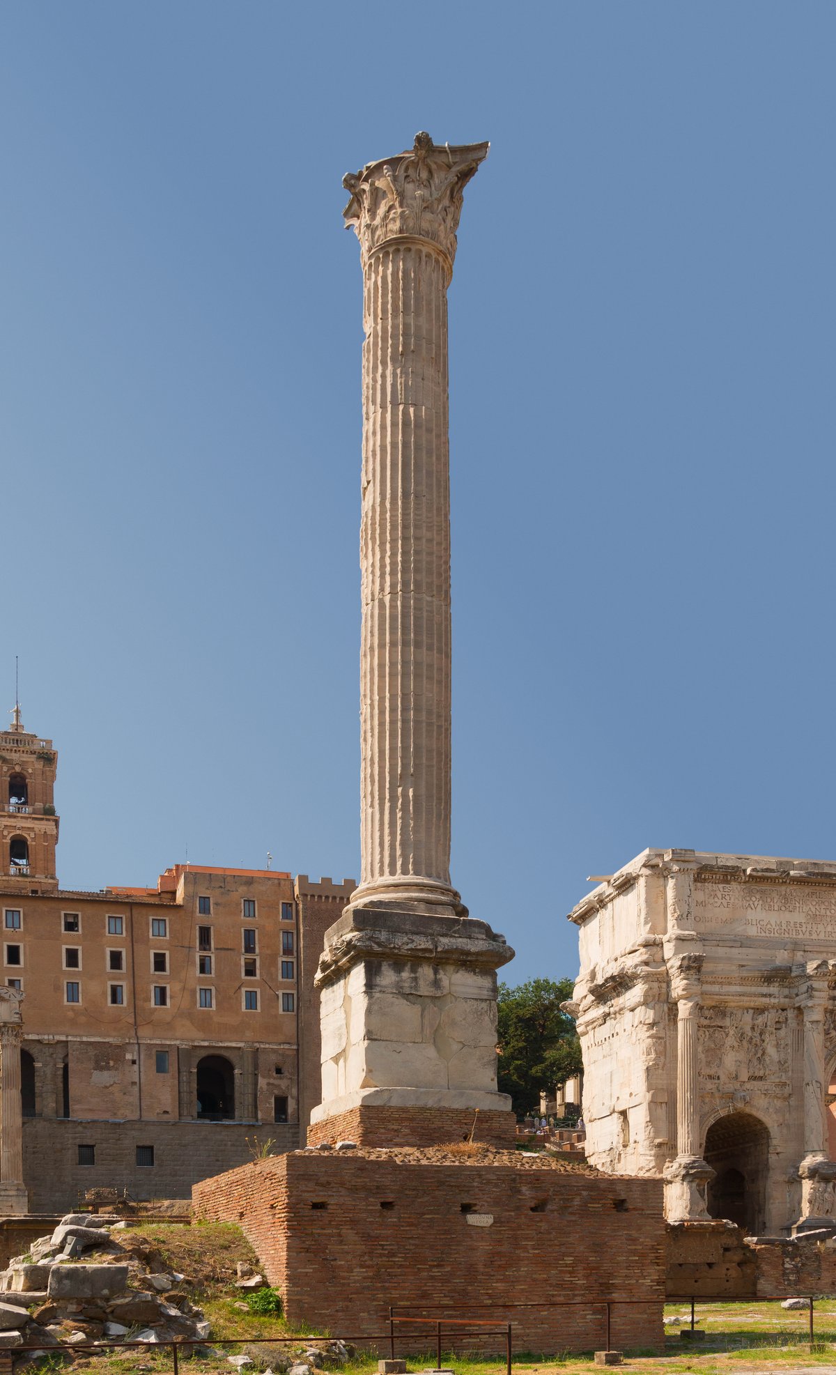 The Column of Phokas in the Roman Forum, Rome