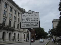 State Capitol historical marker sign in Raleigh North Carolina