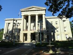 North Carolina State Capitol building exterior east facade in Raleigh