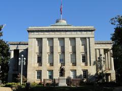 North Carolina State Capitol building with classical architecture and a dome in Raleigh, North Carolina