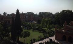 Islamia College green lawns with buildings in the background