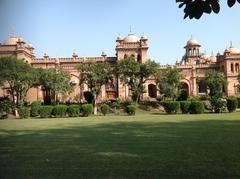 Islamia College historic building with arches and greenery